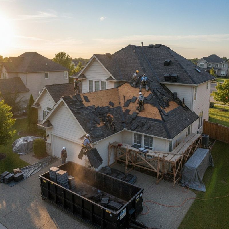 Damaged Roof Replacement in Alexandria, VA